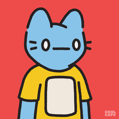 Disappear Blue Cat GIF by Cool Cats