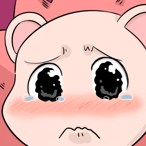 Sad Pink GIF by PlayDappTown