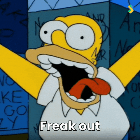 Scared Homer Simpson GIF by Bombay Softwares