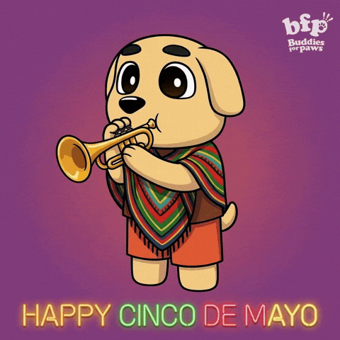 Trumpet Player Character GIF by Buddies for Paws