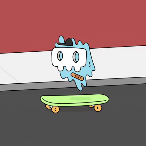 Nft Skating GIF by Ghost Boy