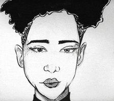 izzykayu blinking blackgirlmagic GIF