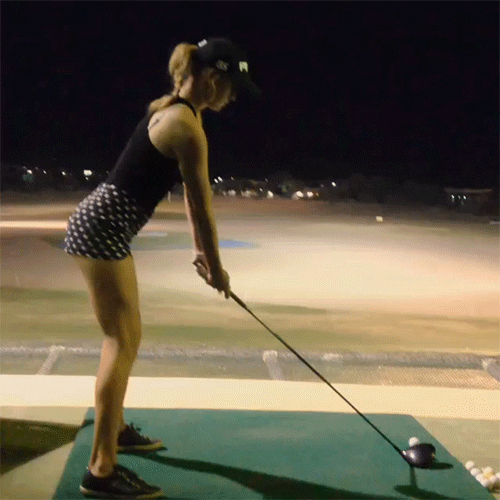Cute Girl Golf GIF