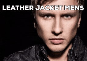 Leather Jacket Mens GIF