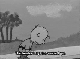 frustrated charlie brown GIF