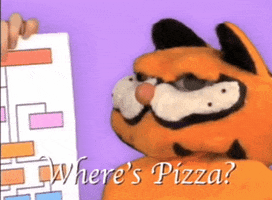 Pizza Garfield GIF