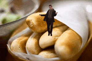 breadsticks dancing GIF