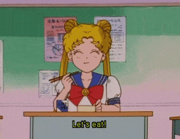 Sailor Moon Eating GIF