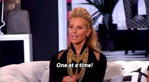 real housewives one at a time GIF by RealityTVGIFs