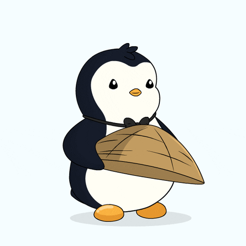 Throwing Come Back GIF by Pudgy Penguins