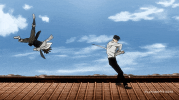 gangsta sword fight GIF by Funimation
