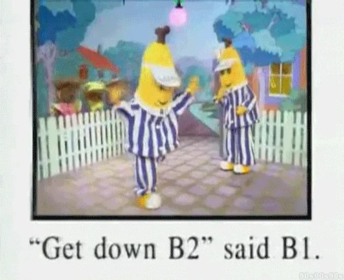 bananas in pyjamas love GIF