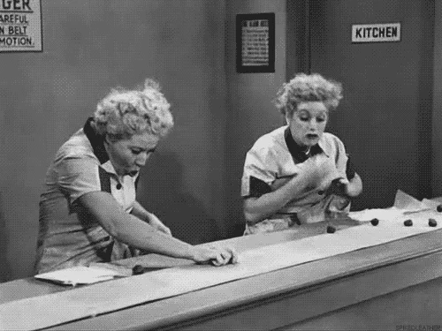 I Love Lucy Supermarket GIF