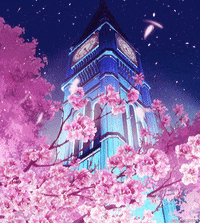 Flower kawaii and cherry blossom gif anime 1041889 on animeshercom