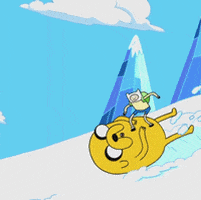 Sledding Adventure Time GIF