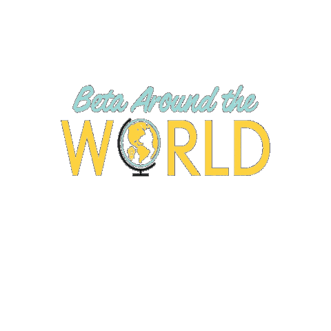 Beta Around The World Sticker by National Beta Club