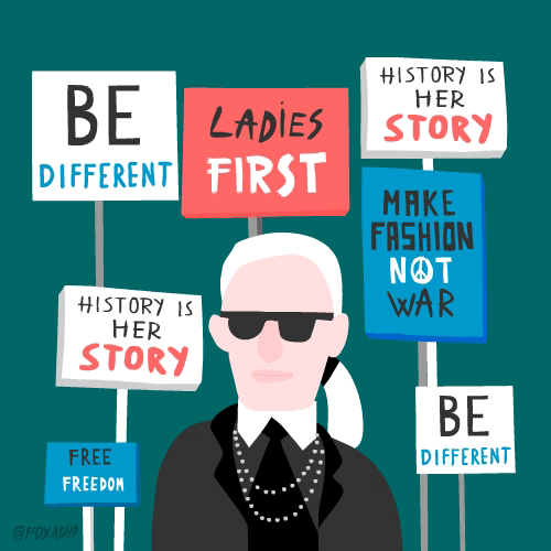 Karl Lagerfeld Fashion GIF by Animation Domination High-Def - Find & Share  on GIPHY
