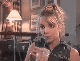 Britney Spears Drinking GIF