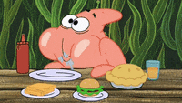 patrick eating GIF by SpongeBob SquarePants