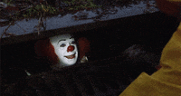 pennywise stephen king GIF by Maudit