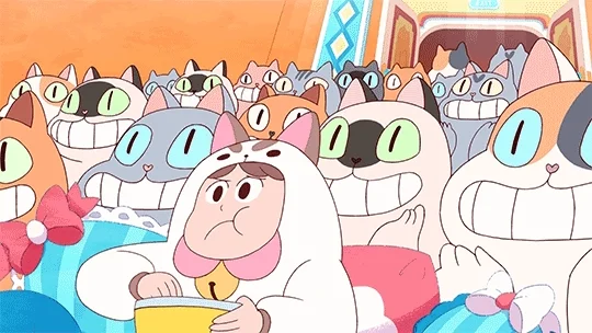 bee and puppycat popcorn GIF by Cartoon Hangover
