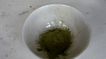 fooddrinkslife water matcha pour GIF
