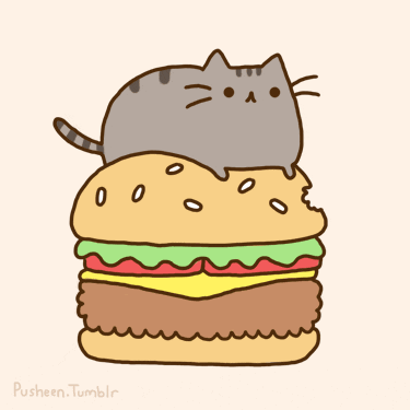 cheeseburger GIF by Pusheen