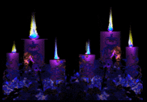 All Saints Day Candles GIF
