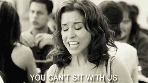 you cant sit with us mean girls GIF