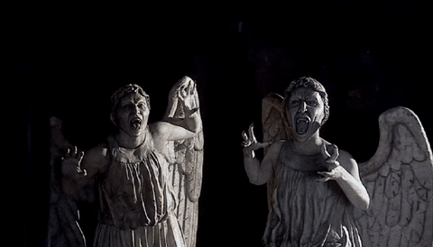 Blink Weeping Angels GIF by Doctor Who - Find & Share on GIPHY