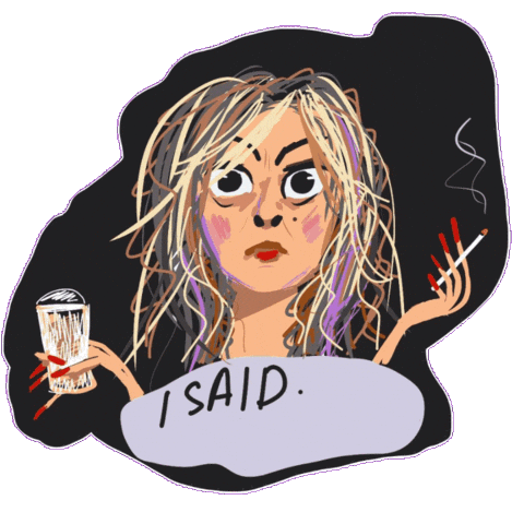 Angry Fashion Sticker