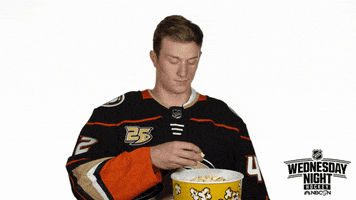 josh manson popcorn GIF by NHL on NBC Sports
