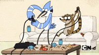 regular show gif ohh spin