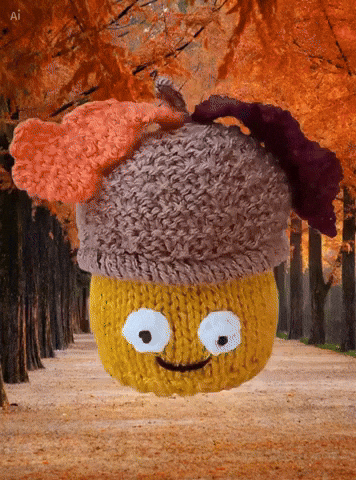 Happy Fall Leaves GIF by TeaCosyFolk