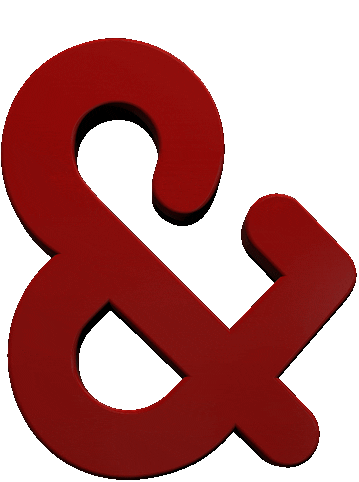 Heart Ampersand Sticker by AndLove