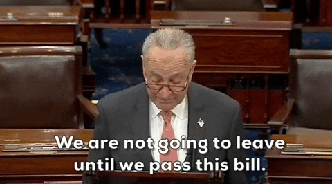 Chuck Schumer Senate GIF by GIPHY News