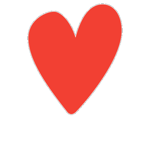 Red Heart Sticker by Mota Italic