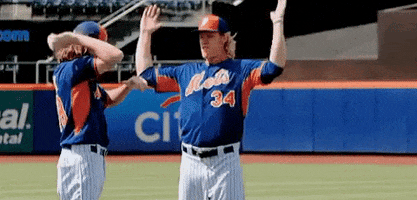 stretching jacob degrom GIF by MLB