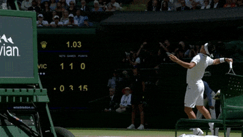 serve slow motion GIF by Wimbledon