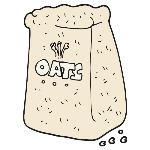 Skincare Oats Sticker by Lila Naturals