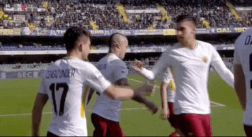 best friends smile GIF by AS Roma