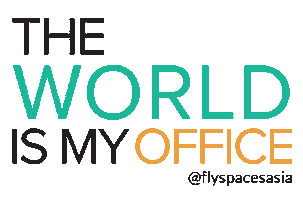 World Office Sticker by FlySpaces Asia