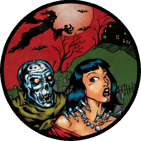 Pin Up Haunted House Sticker by CALABRESE