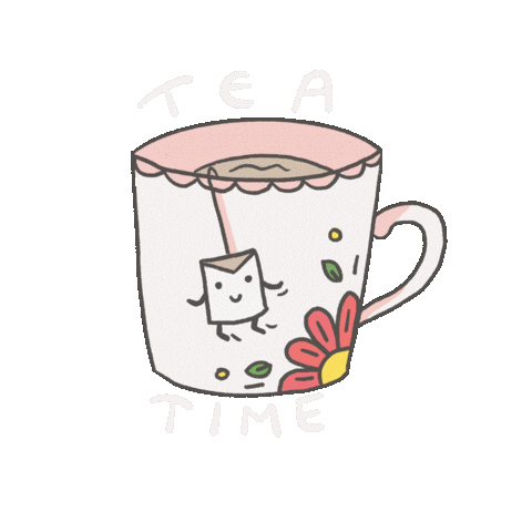 Tea Time Sticker