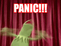 Panicking Kermit