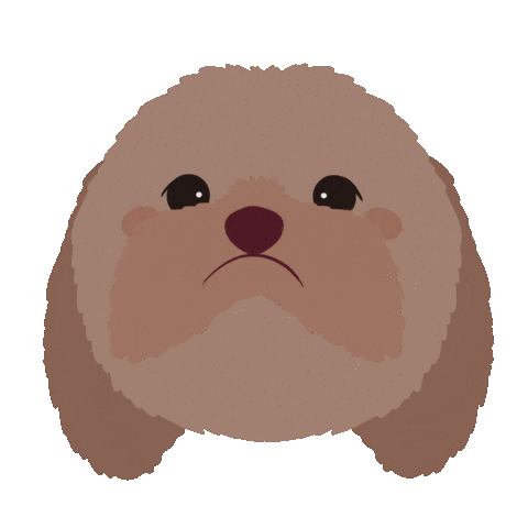 Sad Dog Sticker