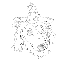 Dog Halloween Sticker