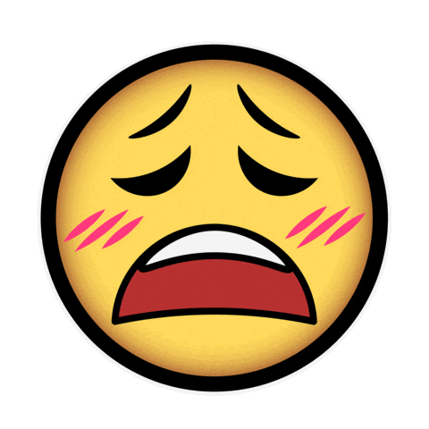 Tired Face Sticker by GENTA