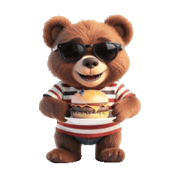 Teddy Bears Bbq Sticker