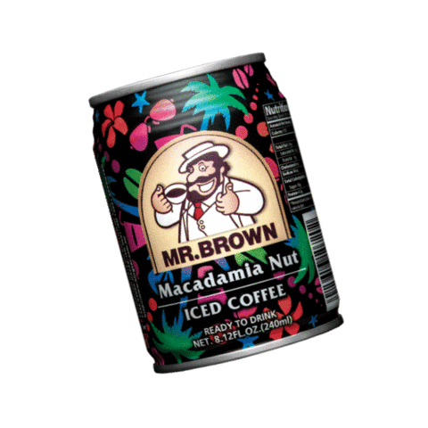 Macadamia Nut Coffee Sticker by Mr Brown Brunei